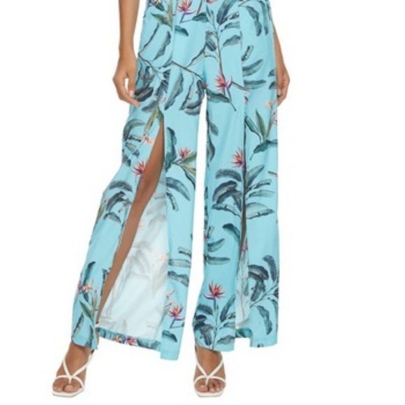 NWT Open-Back Slit-Hem Jumpsuit (S) - Picture 5 of 6